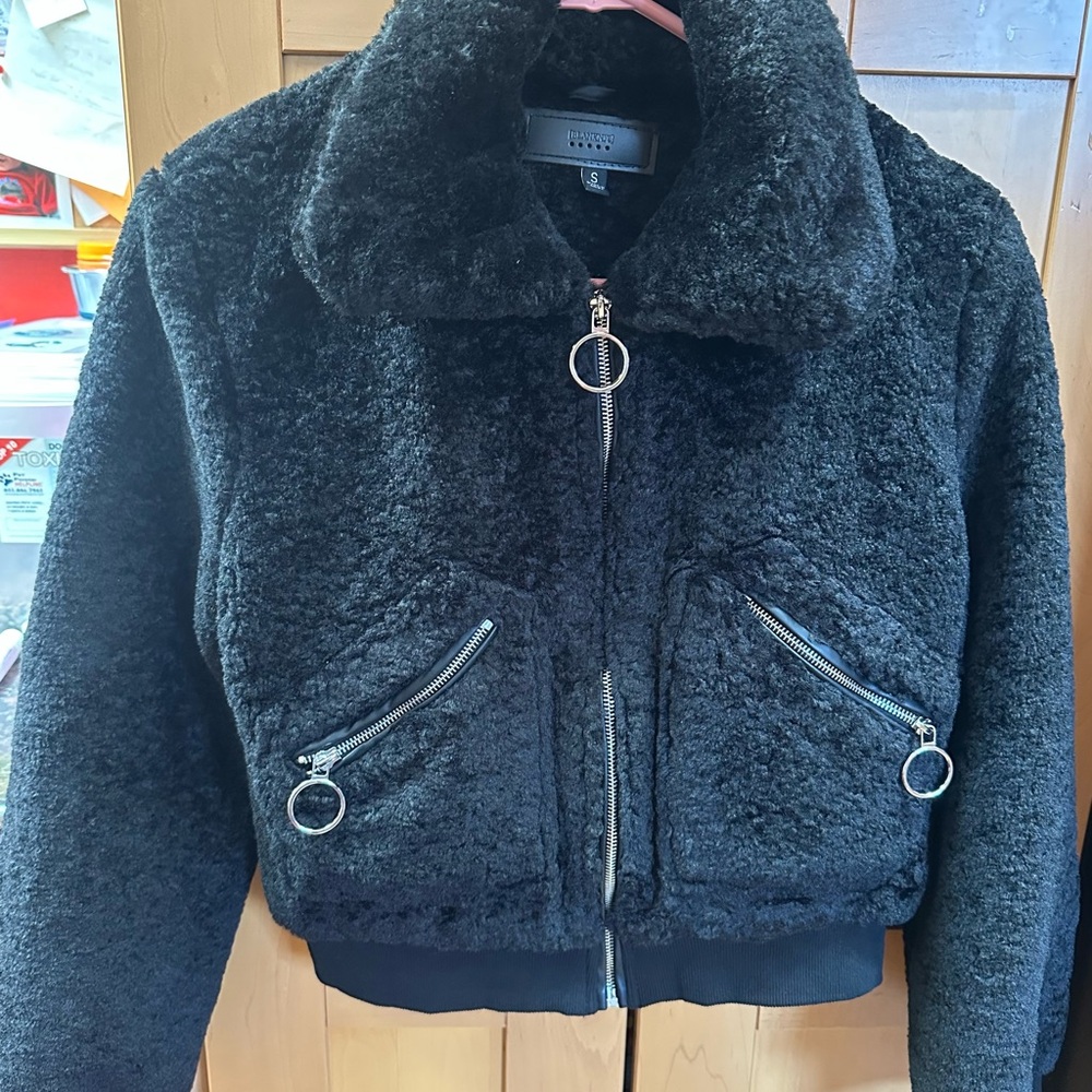 Blank NYC Black Teddy Jacket